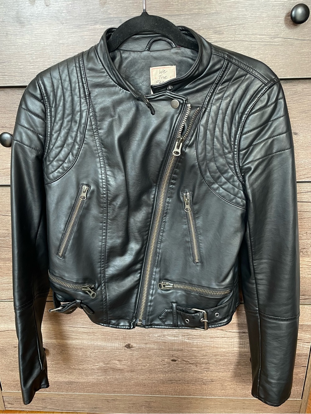 We The Free Vegan Leather Moto Jacket